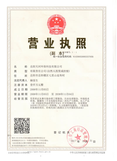 岳陽(yáng)天河環(huán)保科技有限公司組織機(jī)構(gòu)體系